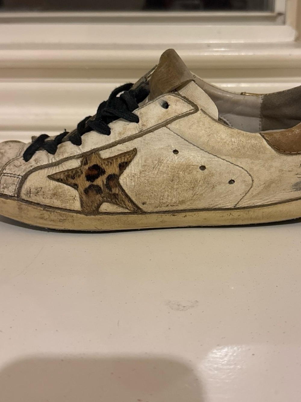 Golden goose women’s white sneakers
